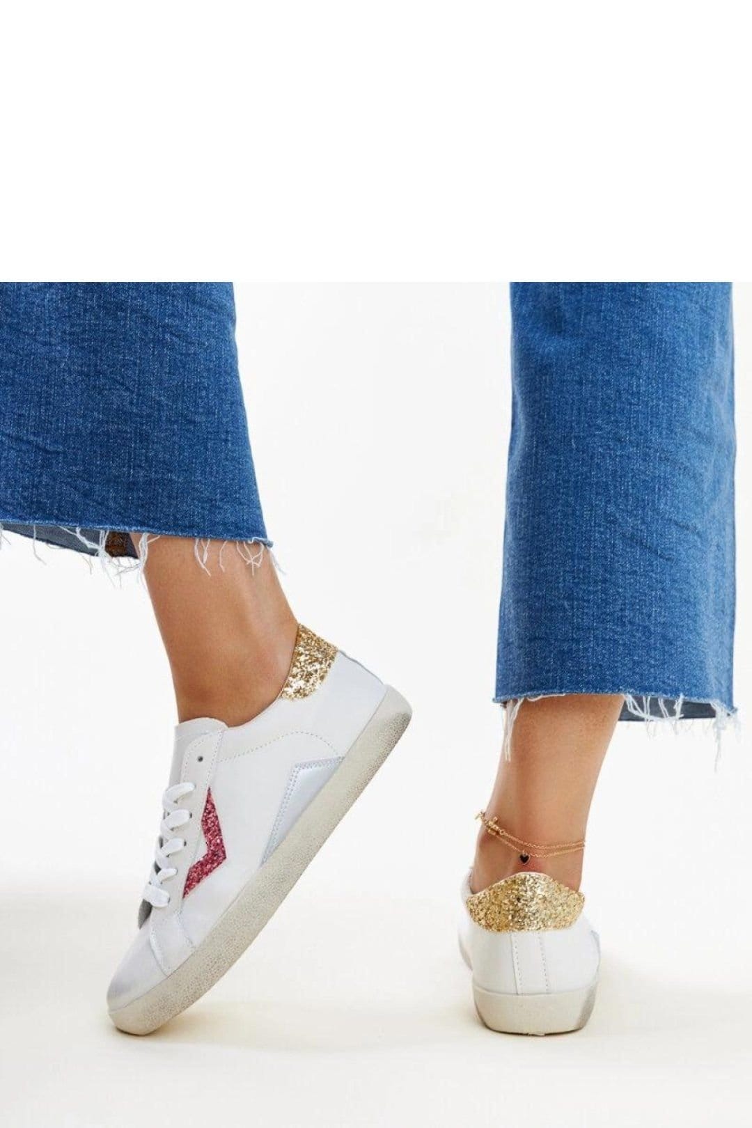Love Lace Love Lace Women's Worn Effect High Top Lace Up Sneakers for Fashion Style in White - 4