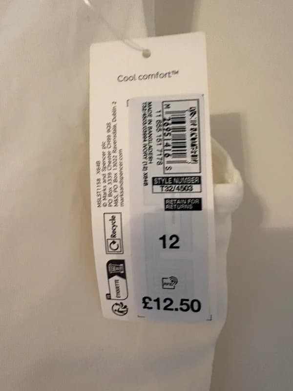 Marks & Spencer M&S built in bra vest