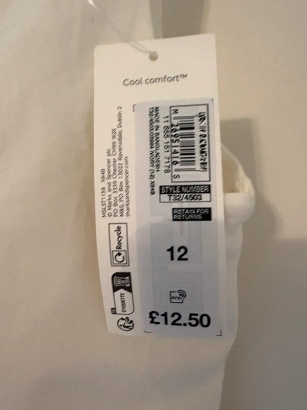 Marks & Spencer M&S built in bra vest - 1