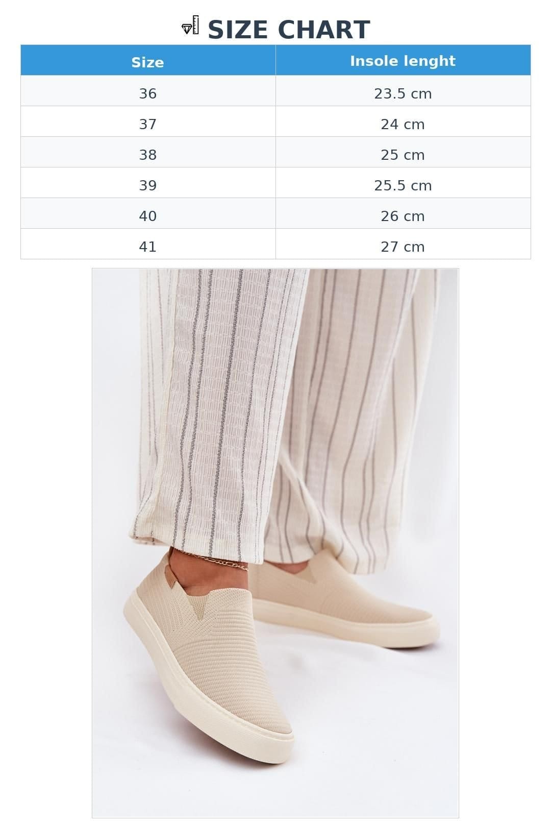Love Lace Love Lace Women's Big Star Textile Slip On Sneakers with Insole & Rubber Sole in Beige - 4