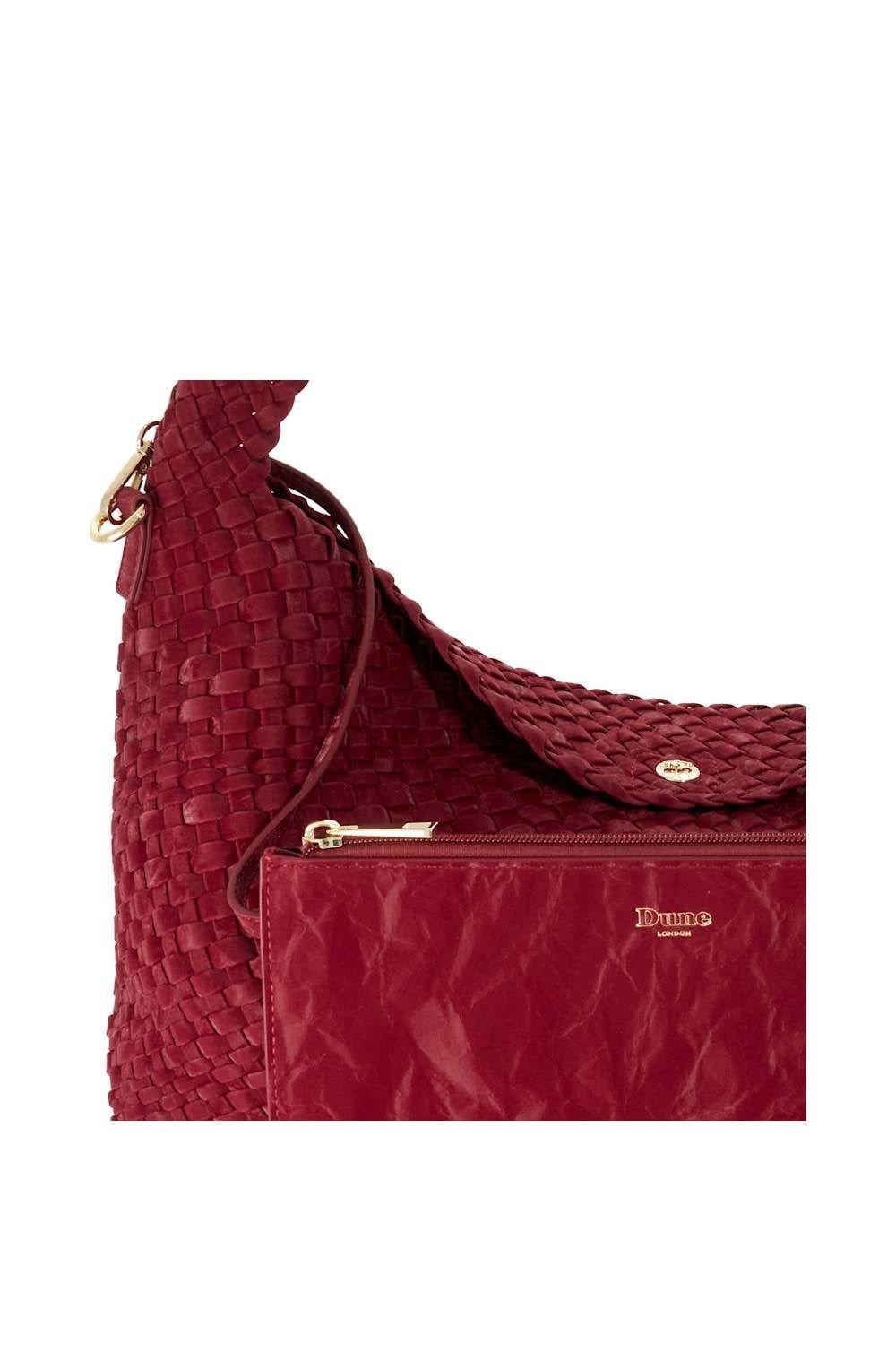 Dune London Dune London Women's 'Deliberate L' Shoulder Bag in Red - 4