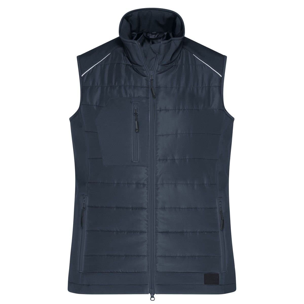 James and Nicholson James and Nicholson Women's Hybrid Gilet in Dark Grey