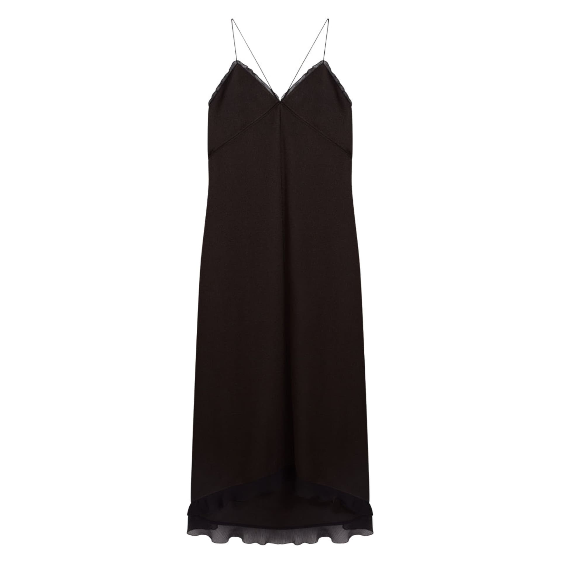 Ted Baker Ted Baker Women's Mylra Strappy V-neck Regular Fit Midi Dress in Chocolate