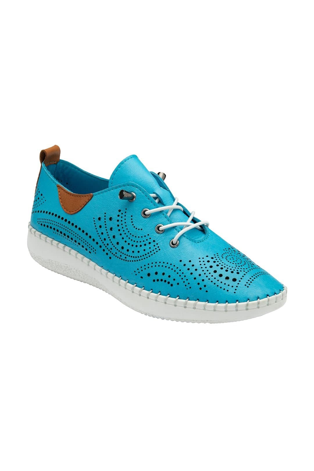 Lotus Lotus Women's Blue Leather 'Tassia' Casual Shoes