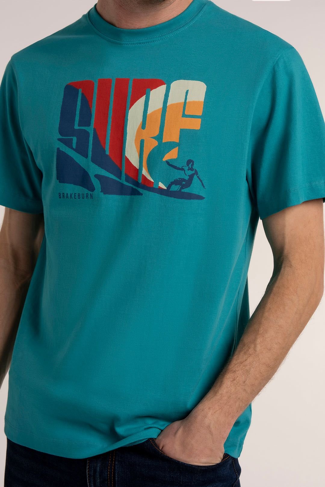 Brakeburn Brakeburn Men's RANSKILL T-SHIRT in Green - 3