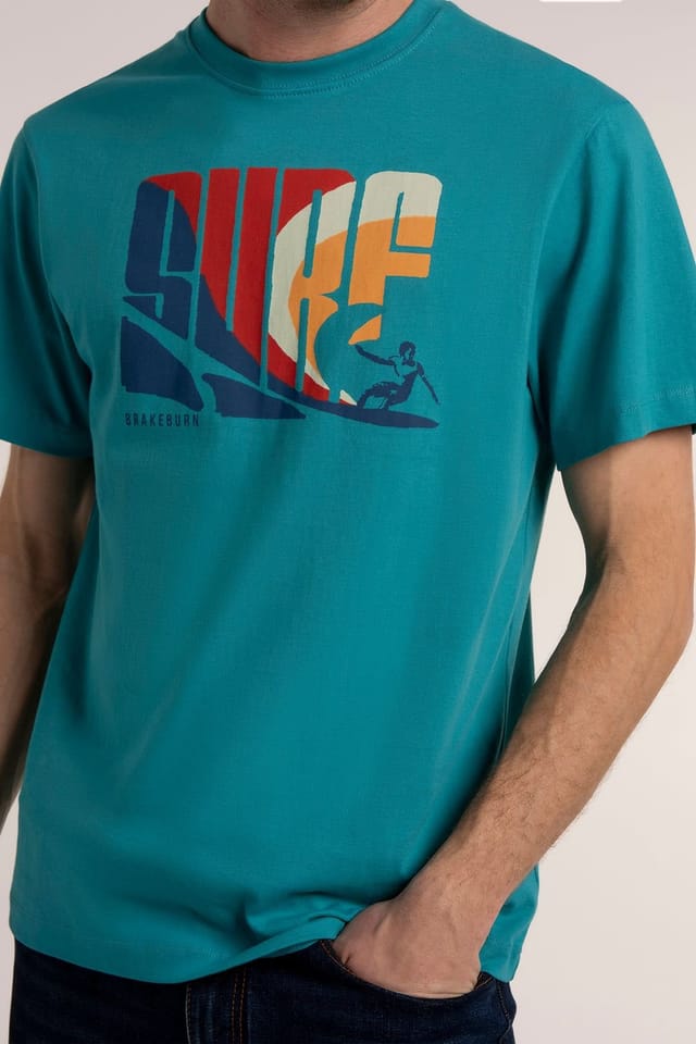 Brakeburn Brakeburn Men's RANSKILL T-SHIRT in Green - 3