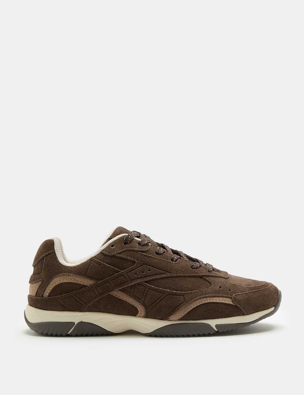 Marks & Spencer M&S Brown Suede Side Detail Trainers