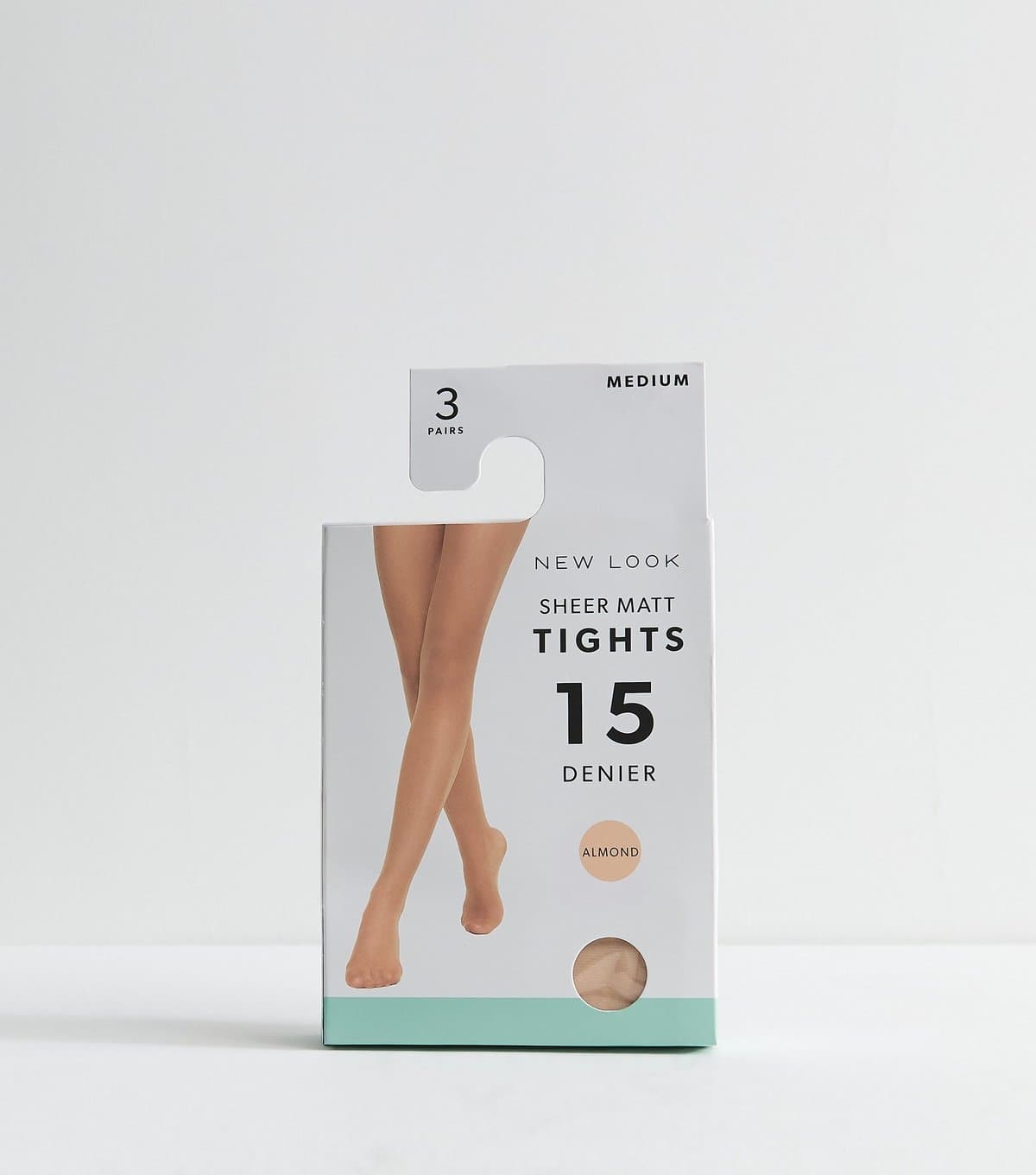 New Look Pack of 3 Almond Sheer Matt 15 Denier Tights New Look