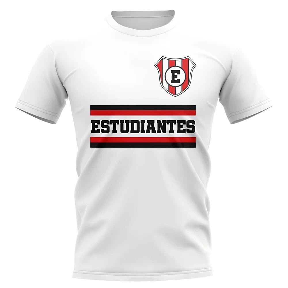 Estudiantes Estudiantes Men's Mens Core Football Club T-Shirt in White