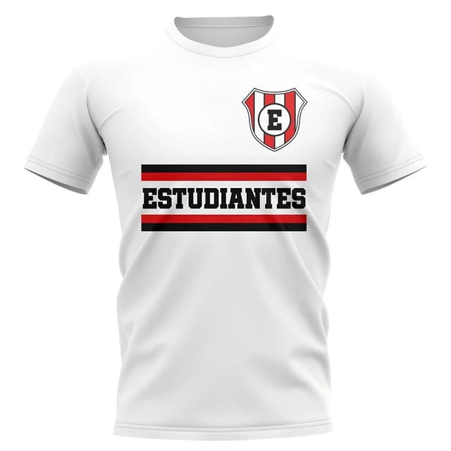 Estudiantes Estudiantes Men's Mens Core Football Club T-Shirt in White - 2