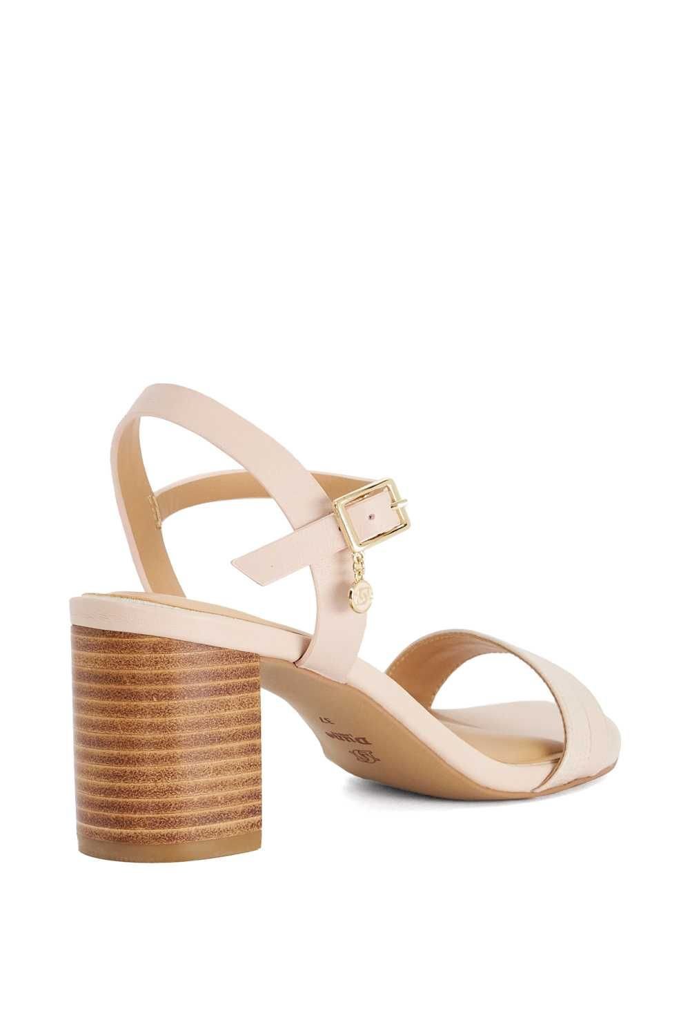 Dune London Dune London Women's Wide Fit 'Jaycie' Leather Sandals in Natural - 3