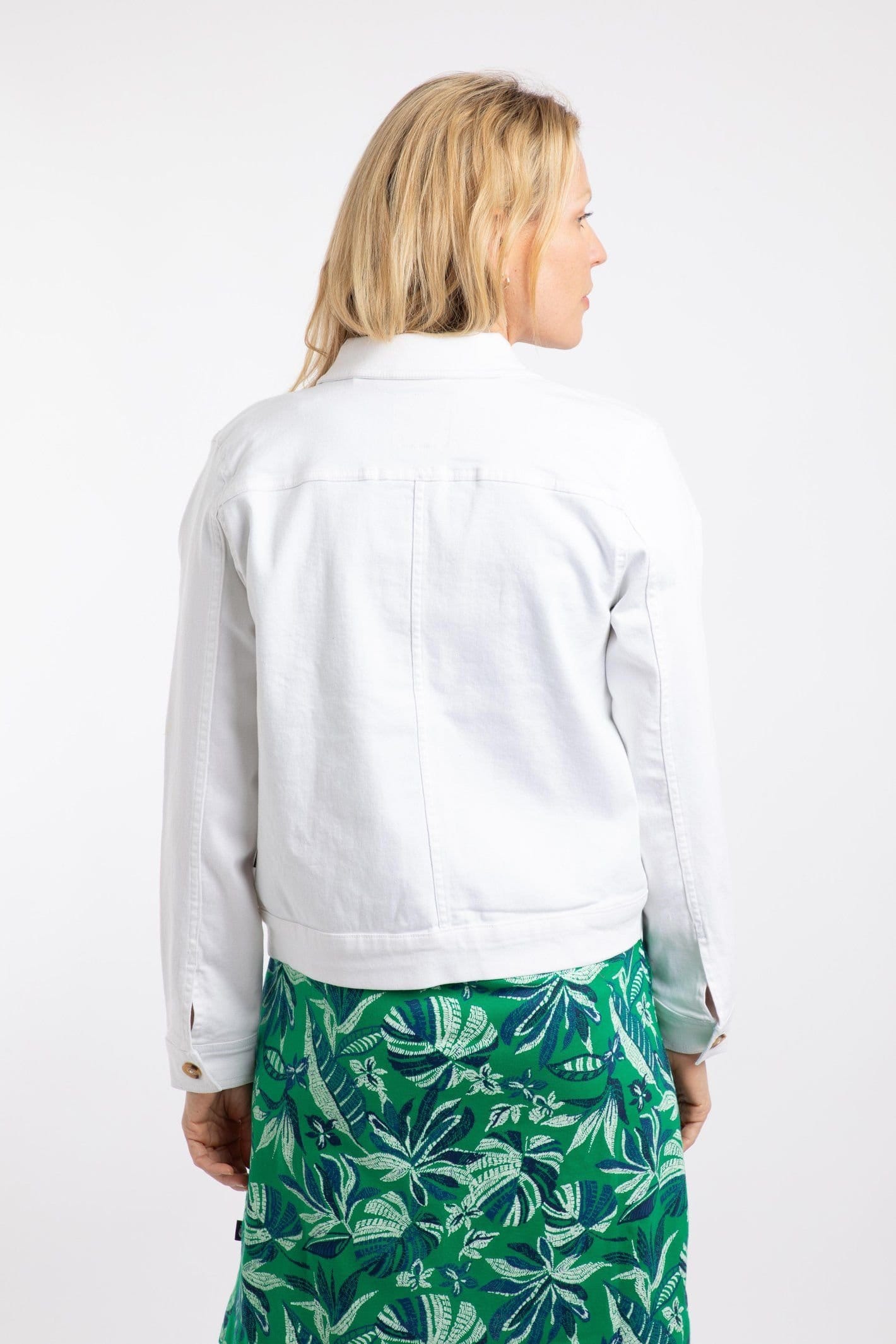 Weird Fish Weird Fish Women's Rosanna Canvas Jacket in White - 4