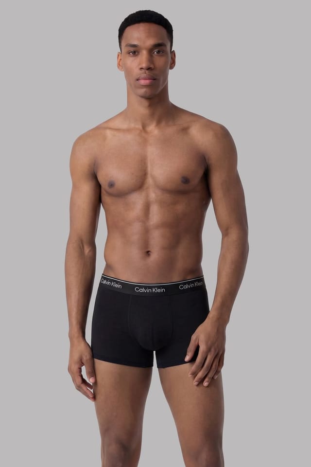 Calvin Klein Calvin Klein Men's Relaxed Fit Trunk 3Pk Black - 2