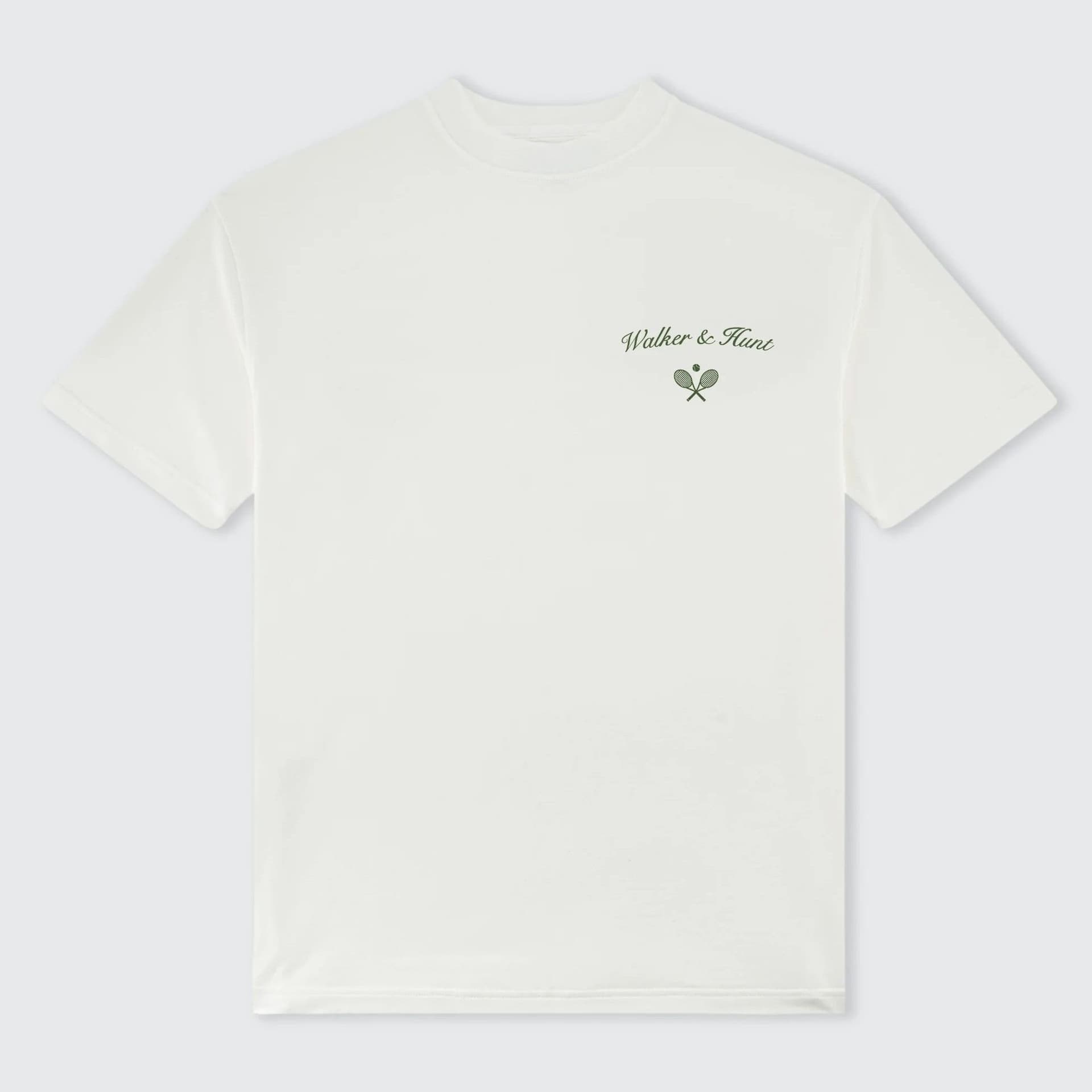 Walker & Hunt Walker & Hunt Men's St Tropez Tennis Club Tee in Off-White