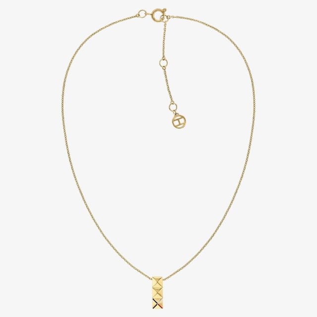 Tommy Hilfiger Tommy Hilfiger Women's Gianna Gold Plated Stud Drop Pendant Necklace 2780913 - 2