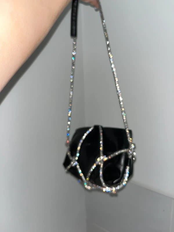 ASOS Faux leather black shiny bag
