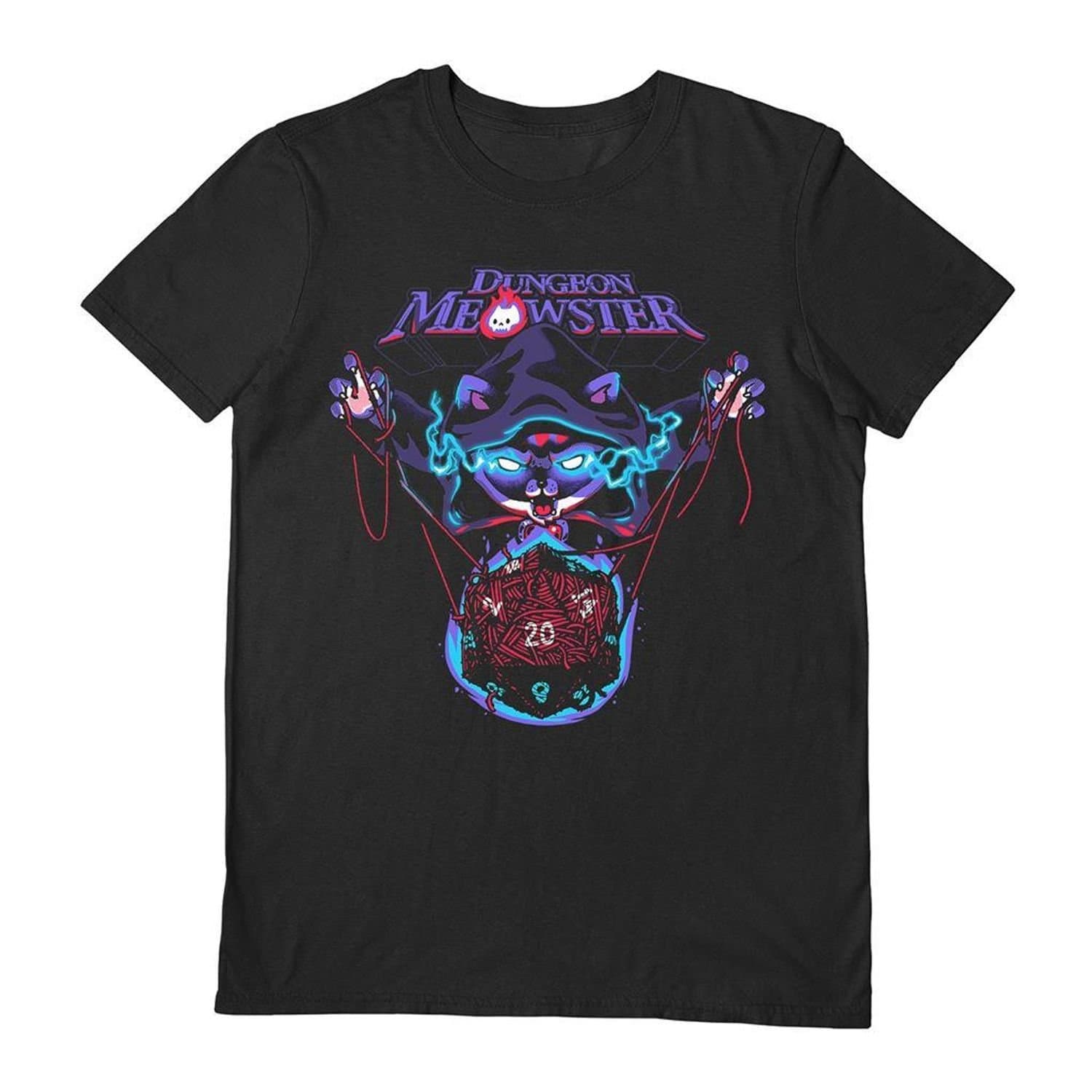 Vo Maria Vo Maria Men's Threadless Dungeon Meowster T-Shirt in Black