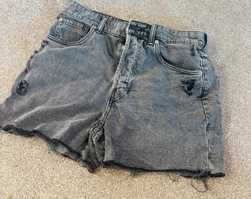 H&M H and m 10-12 black grey denim festival party holiday shirt same day post