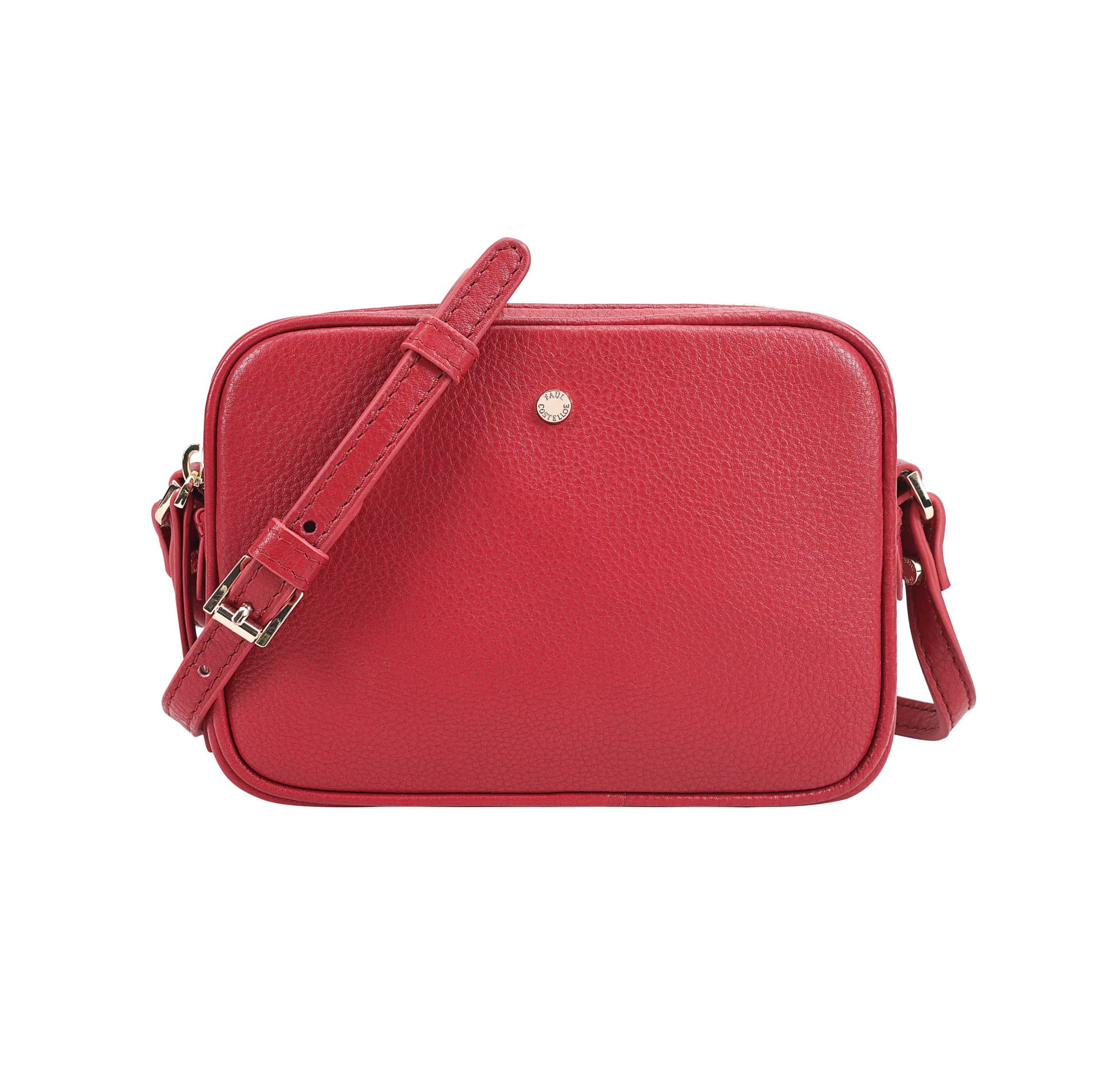 Paul Costelloe Paul Costelloe Red Leather Crossbody Bag