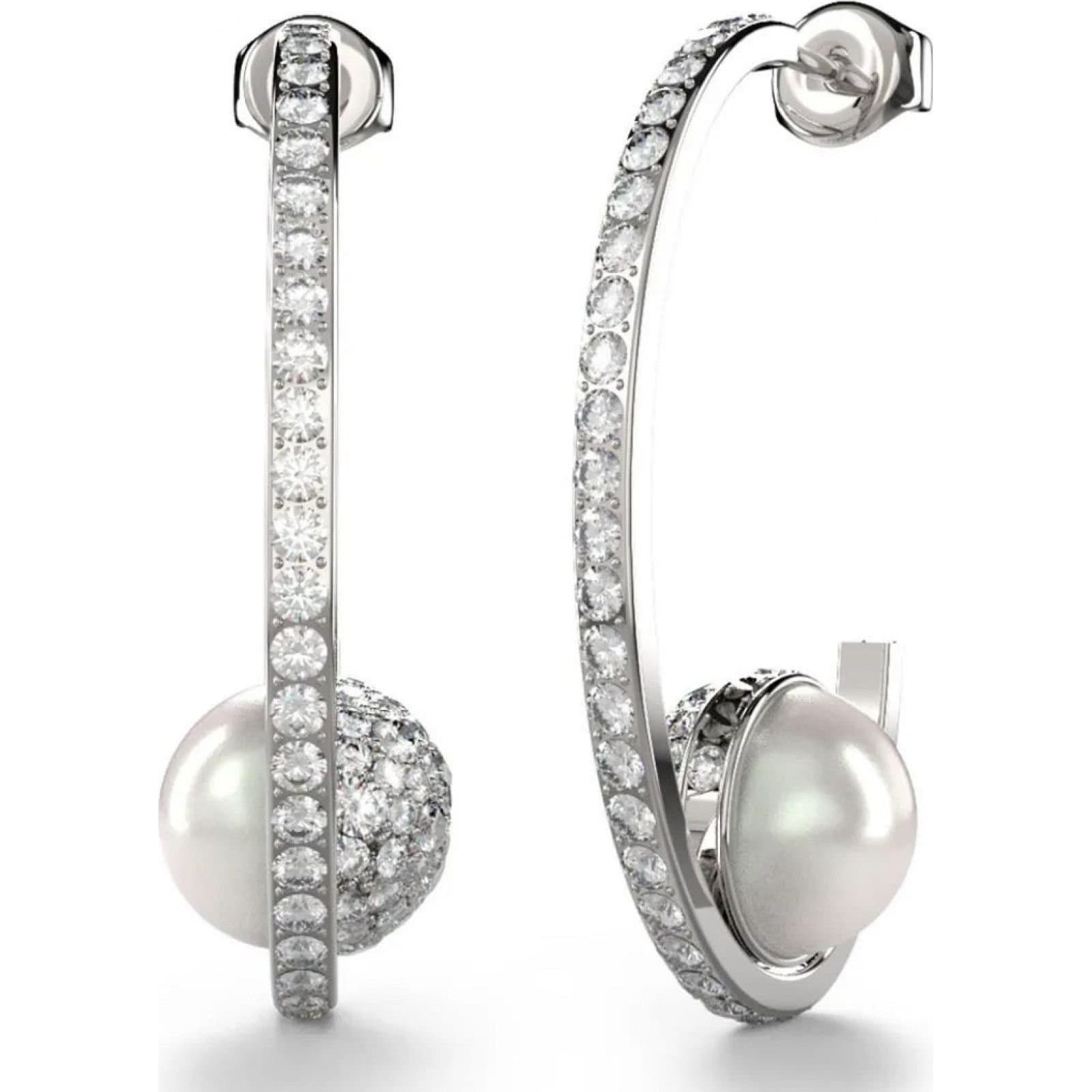 Guess Guess Women's JUBE04452JWRHT-U Calypso Pair Of Earrings in Silver