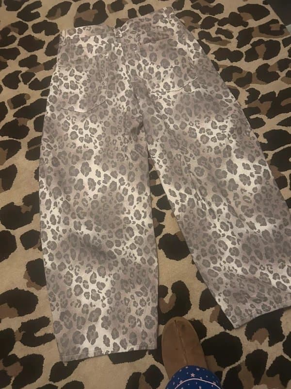 Bershka Leopard print jeans