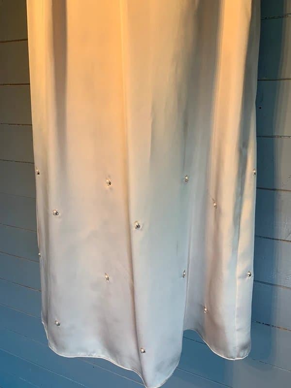 Any SiS Japanese any SiS pearl embellished shift dress UK 8 cream