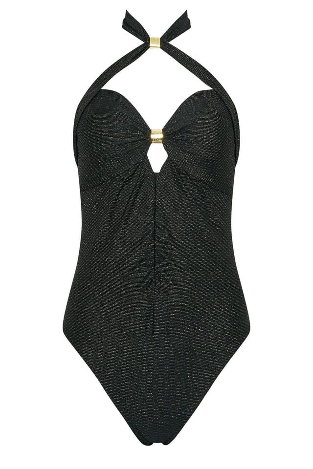 Star By Julien Macdonald Star by Julien Macdonald Women's Metallic Multi-Wear Swimsuit in Black - 2
