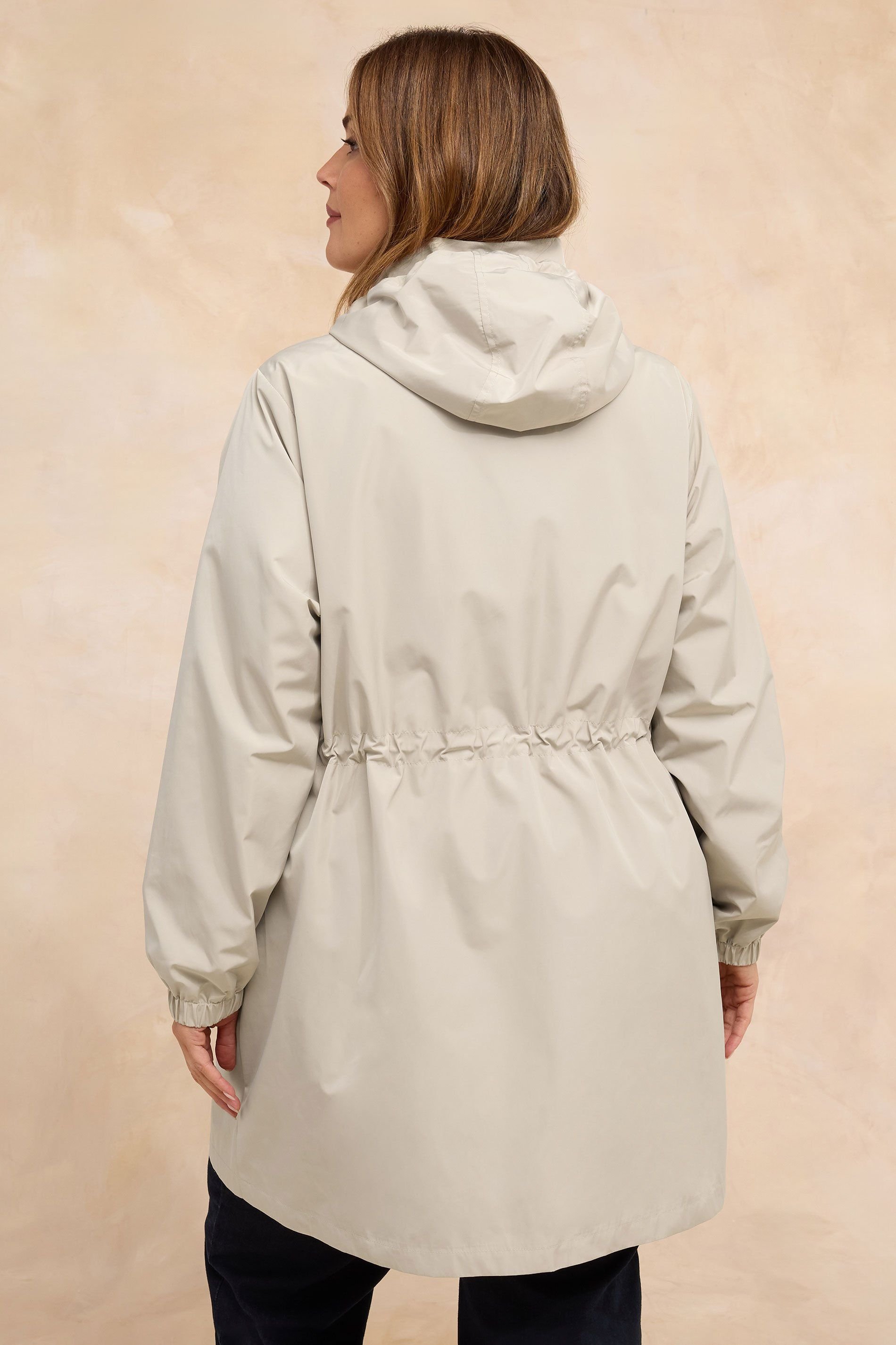 Evans Evans Women's Lightweight Rain Jacket in Natural - 3