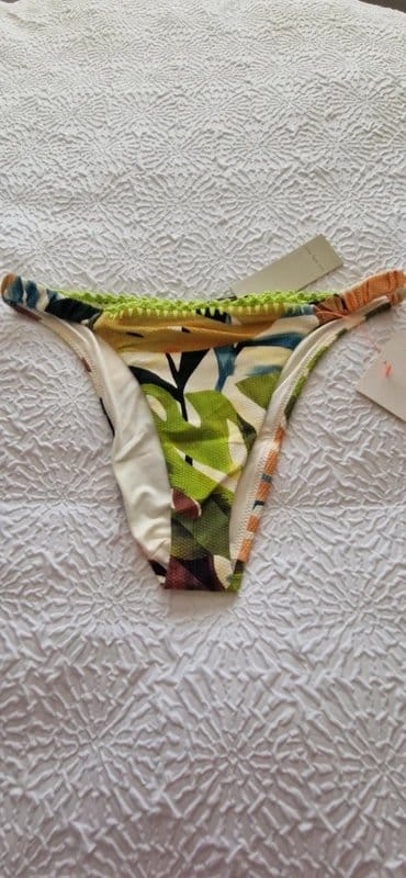 Never Fully Dressed Multi Tropical Print Bikini Bottoms