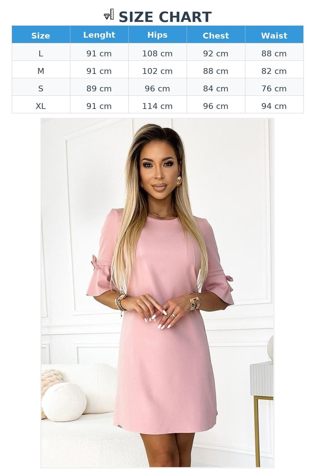 Love Lace Love Lace Women's Powder Pink Glitter Trapeze Evening Dress - 4