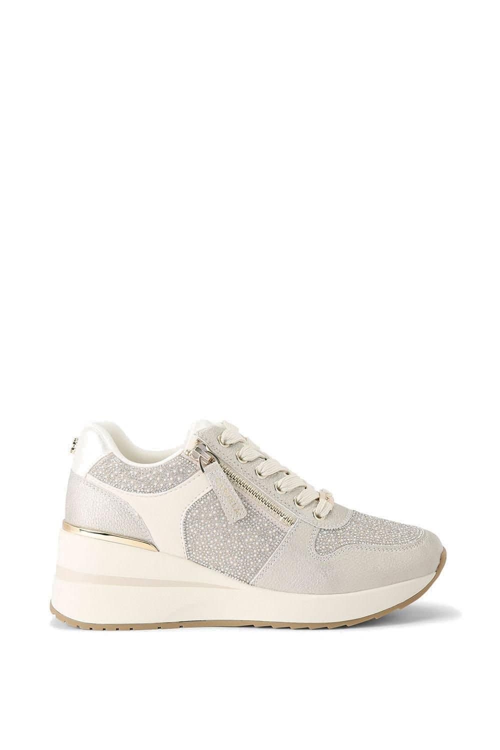 Carvela Carvela Women's 'High Rise' Trainers in Silver