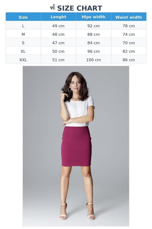Love Lace Love Lace Women's Classic Short Skirt with Horizontal Topstitching Style 129014 in Violet - 3