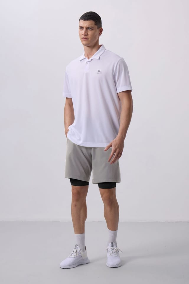 Tommy Life Tommy Life Men's Regular Fit Jersey Shorts in Light Grey - 2