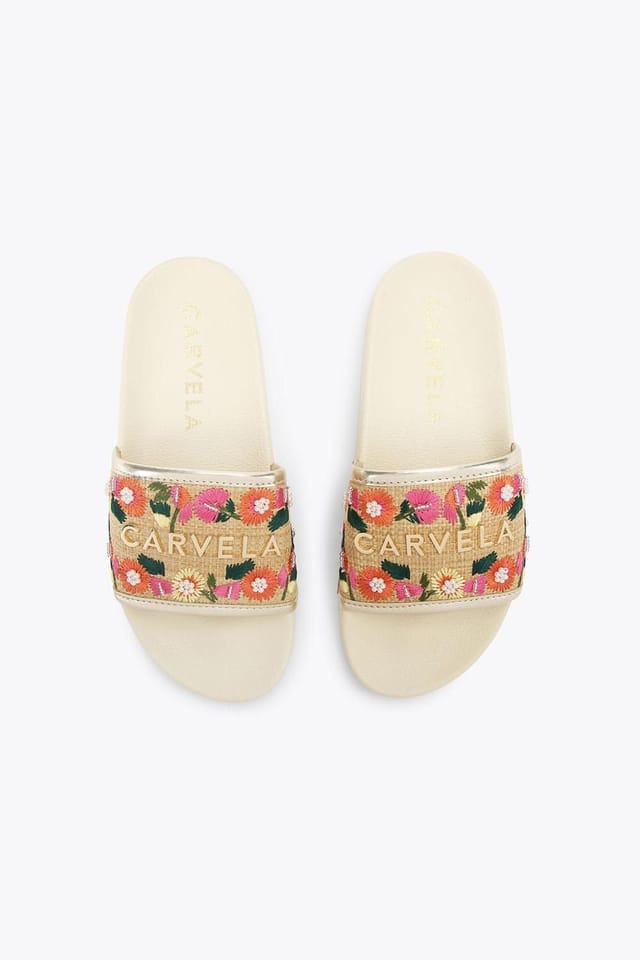 Carvela Carvela Women's 'Sorrento Embroidery Slide' Sandals - 2