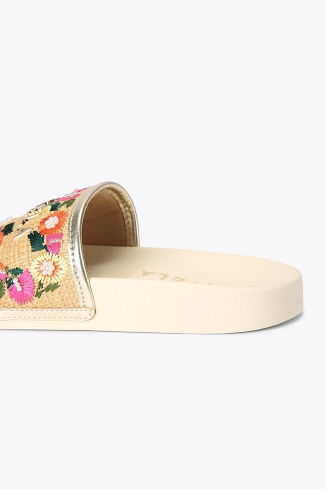 Carvela Carvela Women's 'Sorrento Embroidery Slide' Sandals - 3