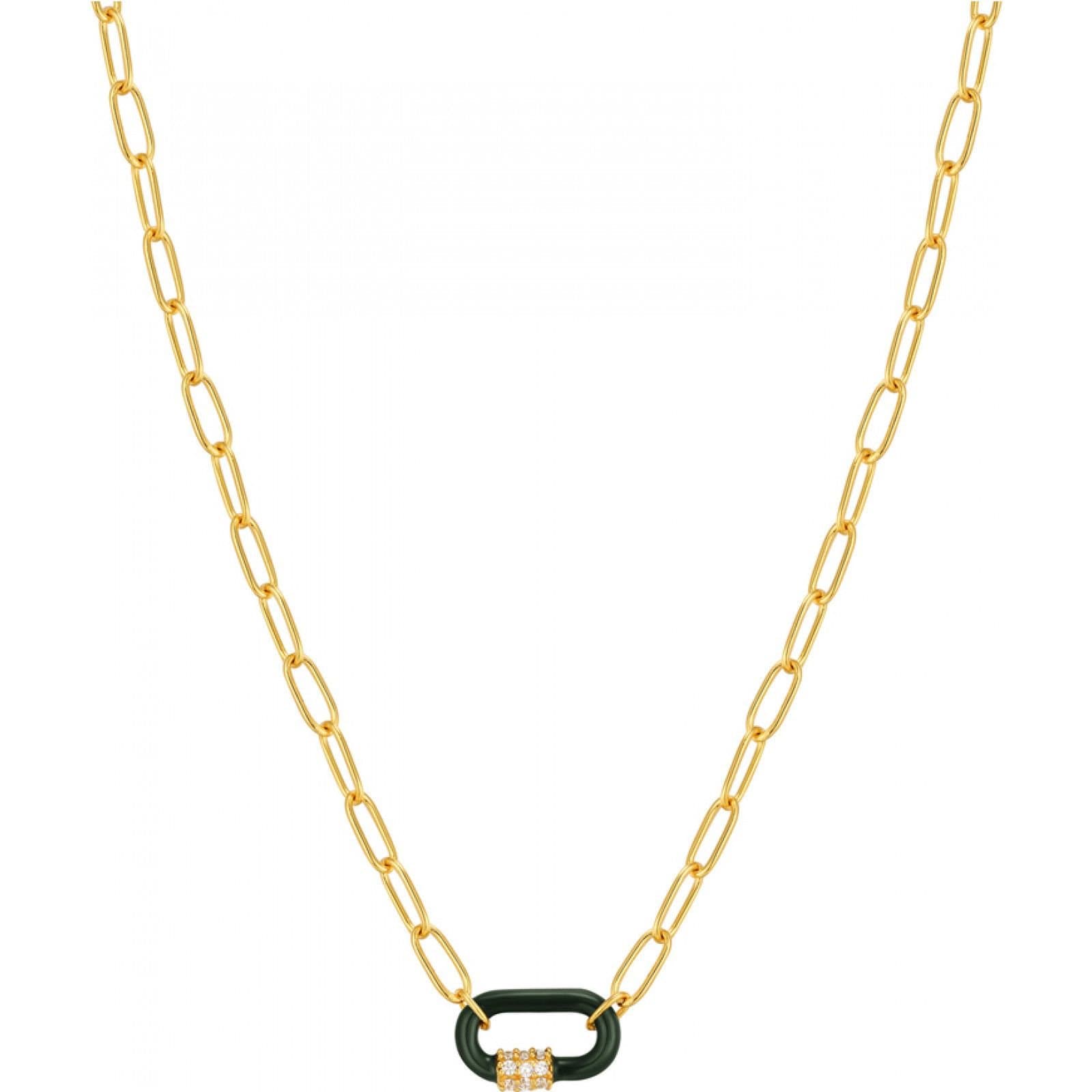Ania Haie Ania Haie Gold Necklace with Green Accent