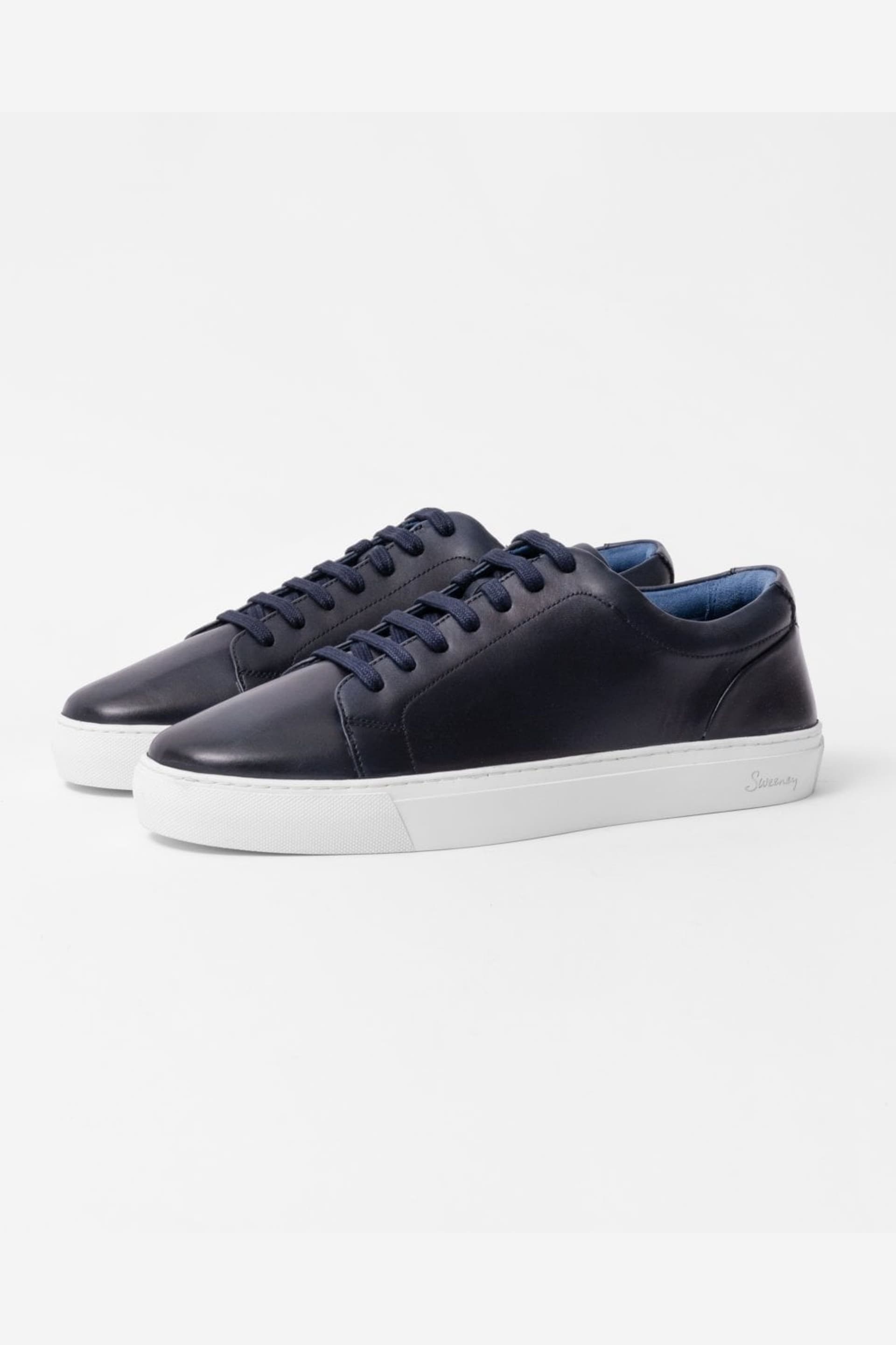 Oliver Sweeney Oliver Sweeney Navy Leather Low-Top Trainers
