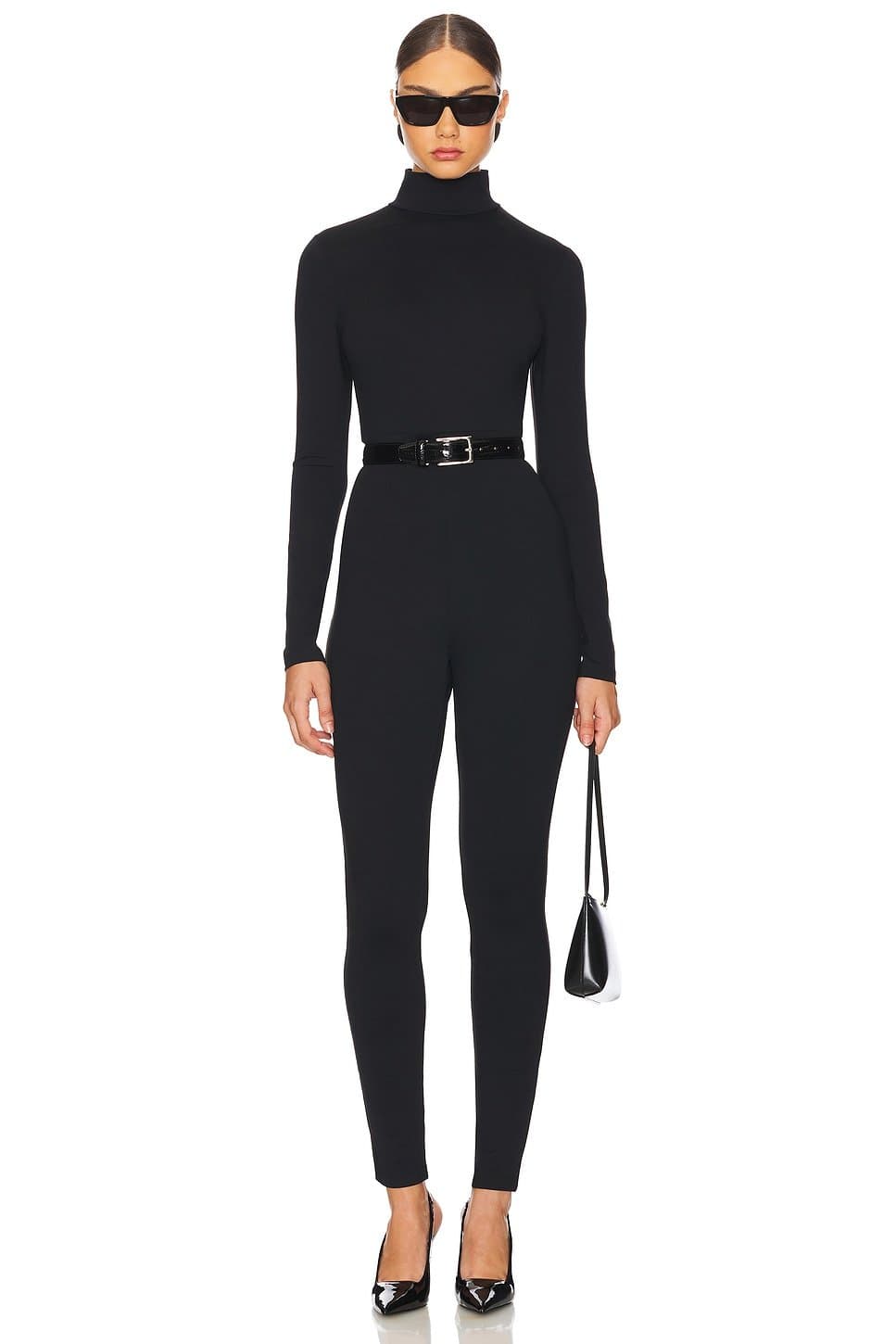 revolve Mock Neck Long Sleeve Jumpsuit