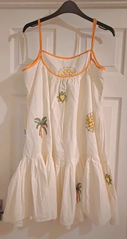 Never Fully Dressed Never Fully Dressed Embroidered Print Dress - size 14