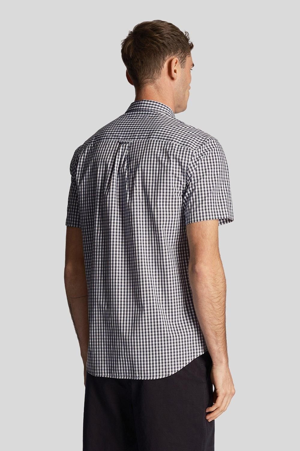 Lyle & Scott Lyle & Scott Men's Gingham Short Sleeve Shirt Navy - 3