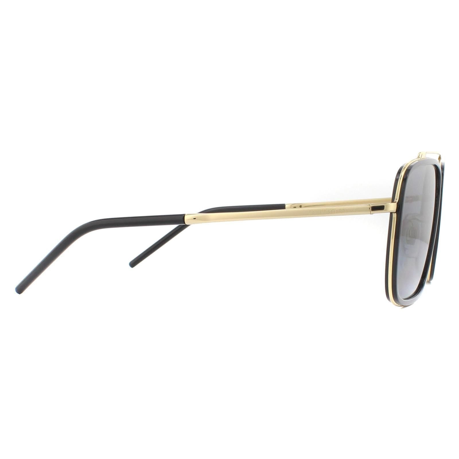 Dolce & Gabbana Dolce & Gabbana Men's Square Gold & Black Brown Gradient Polarized Sunglasses - 4