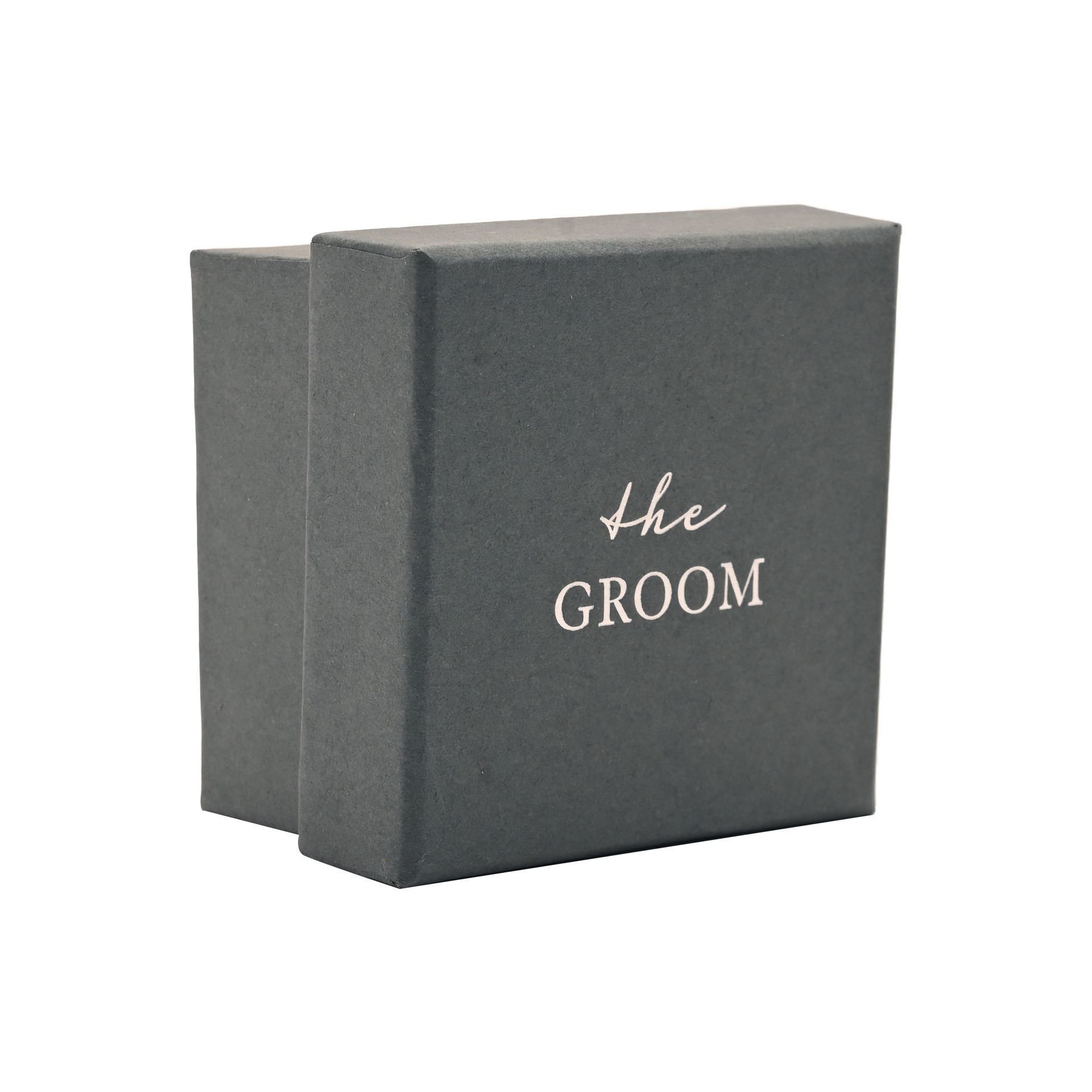 Amore by Juliana Amore by Juliana Men's Pair of Cufflinks Groom in Metallic Silver - 4