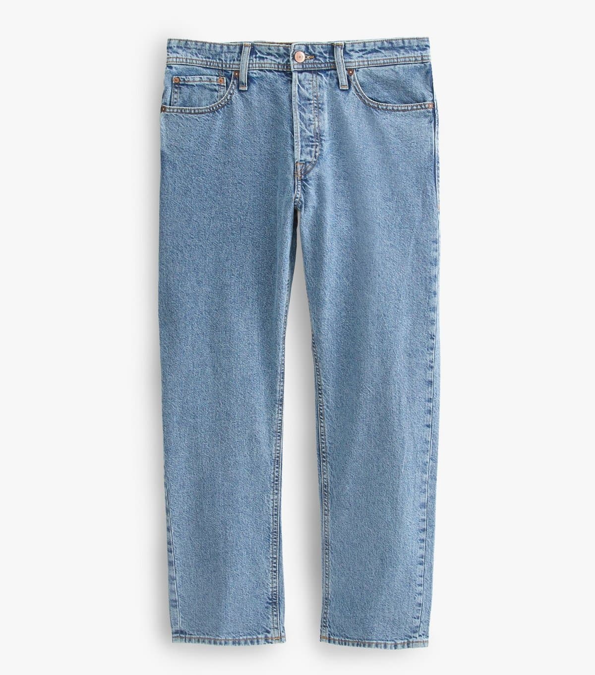 jack & jones Men's Blue Denim Relaxed Fit Jeans Jack & Jones New Look