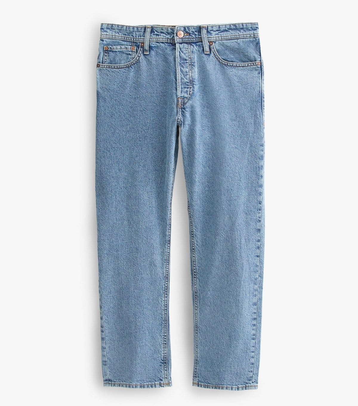 jack & jones Men's Blue Denim Relaxed Fit Jeans Jack & Jones New Look - 1