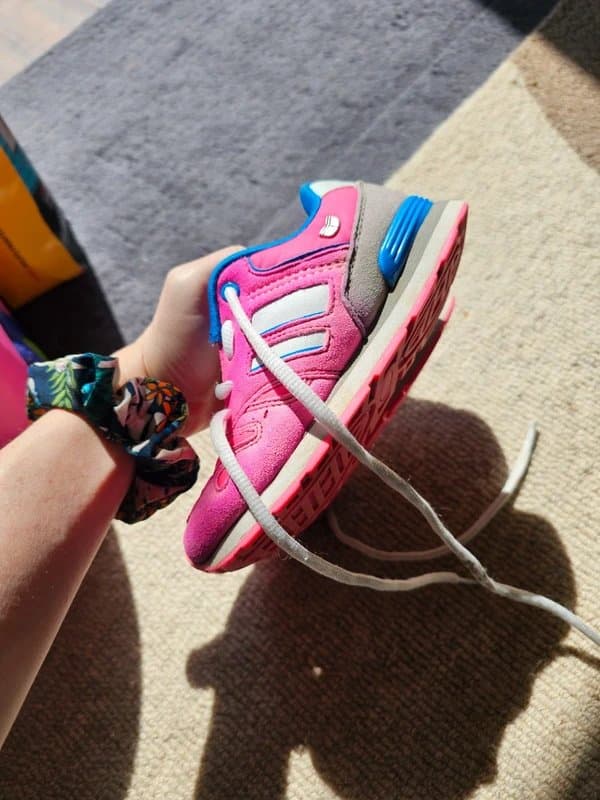 Next Pink trainers next uk size 10 baby girl lace up