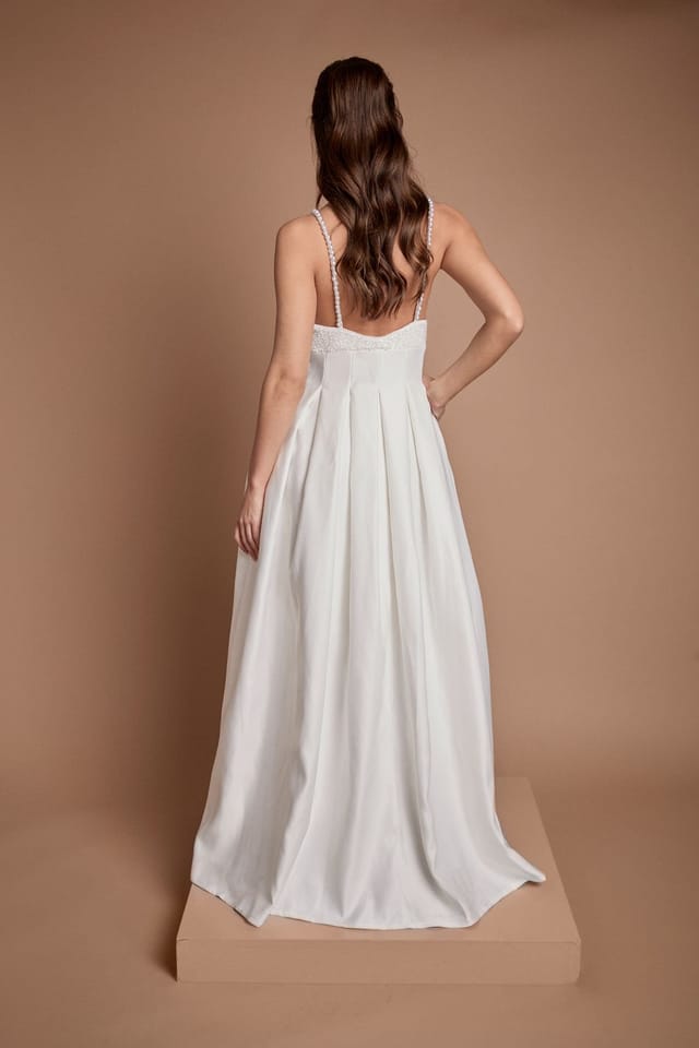 Coast Coast Women's Beaded Embellished Full Skirt Wedding Dress in Ivory - 3