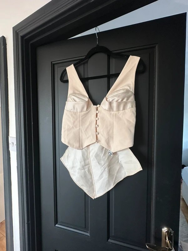 ASOS Asos Luxe Bow Back Satin Top - 1