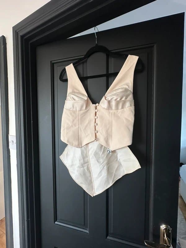 ASOS Asos Luxe Bow Back Satin Top