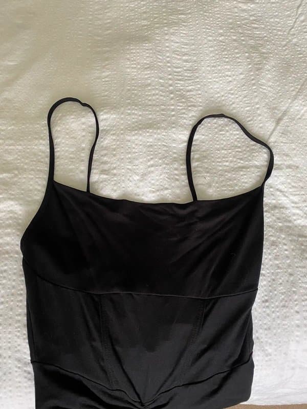 ASOS ASOS Luxe New Ruche Black Dress UK size 10