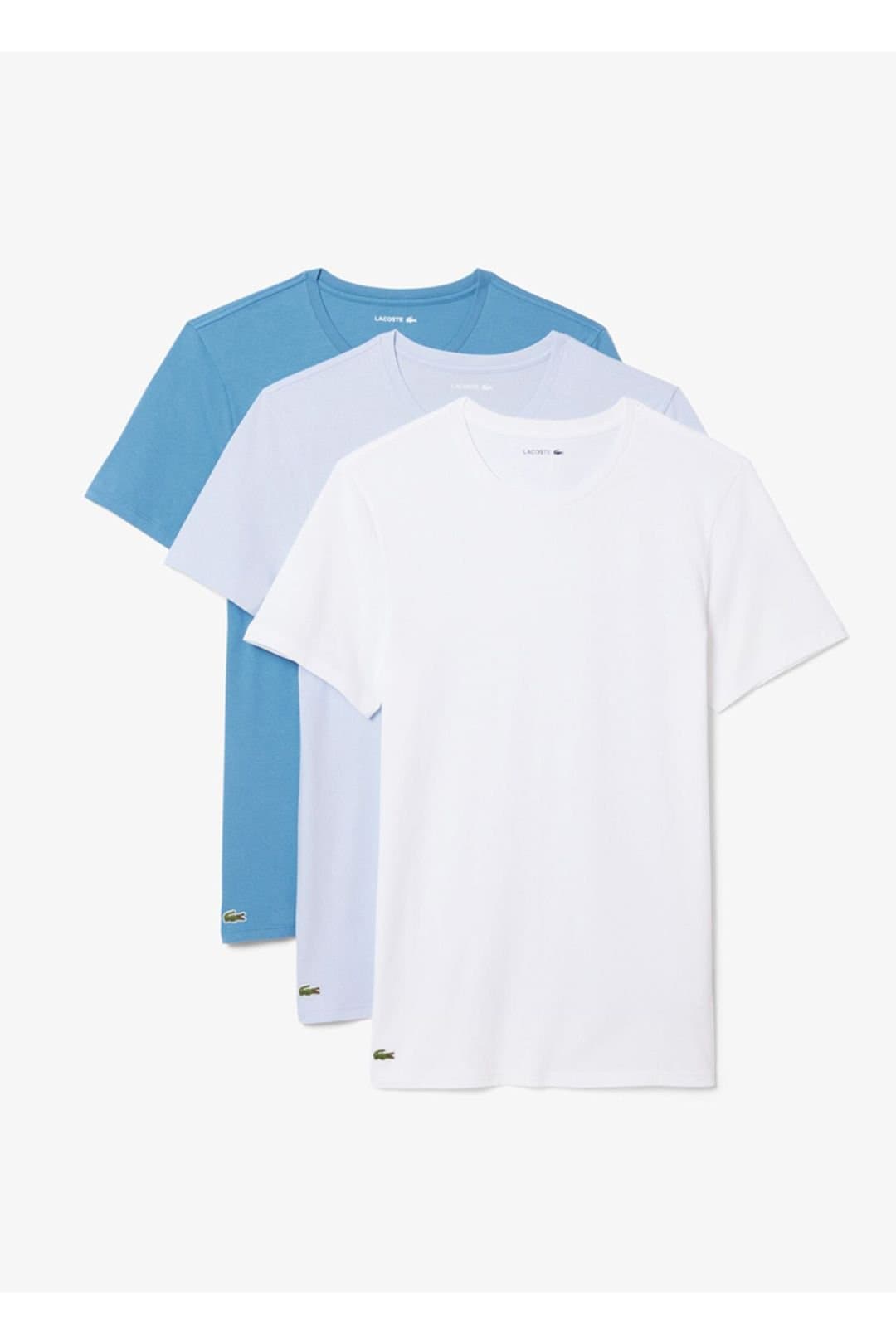 Lacoste Lacoste Men's 3 Pack T-Shirts Black/Blue/White